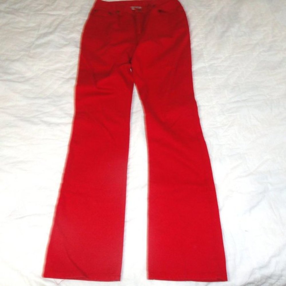 Vintage 90's Jeanology high waisted red jeans 6 Tall